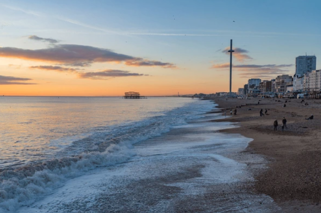 a picture of Brighton beach in winter to represent holiday rental management