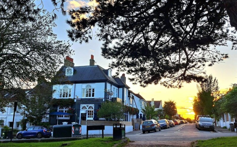 An image showing a cosy winter pub in Brighton