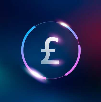A pound symbol to represent rental pricing